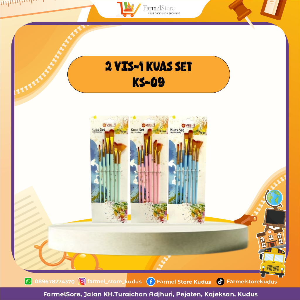 

Vis-1 Kuas Set KS-09