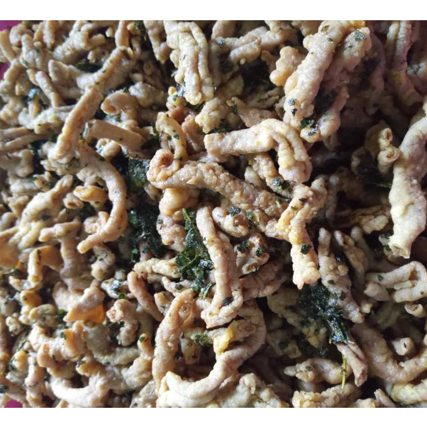 

usus ayam original daun jeruk, usus krispy usus renyah cikruh