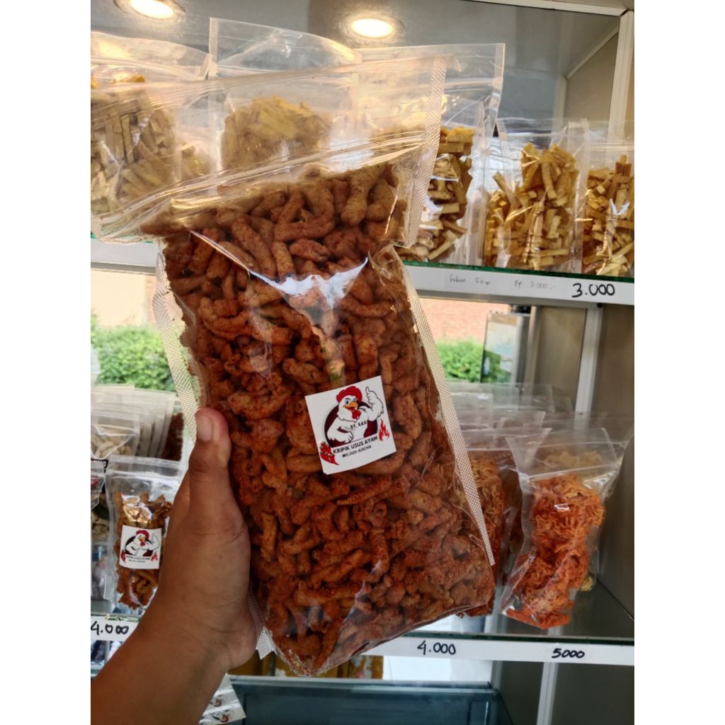 

KRIPIK USUS PEDAS 1KG ,RENYAH GURIH DAN TIDAK AMIS. PROMO!!!!!!!