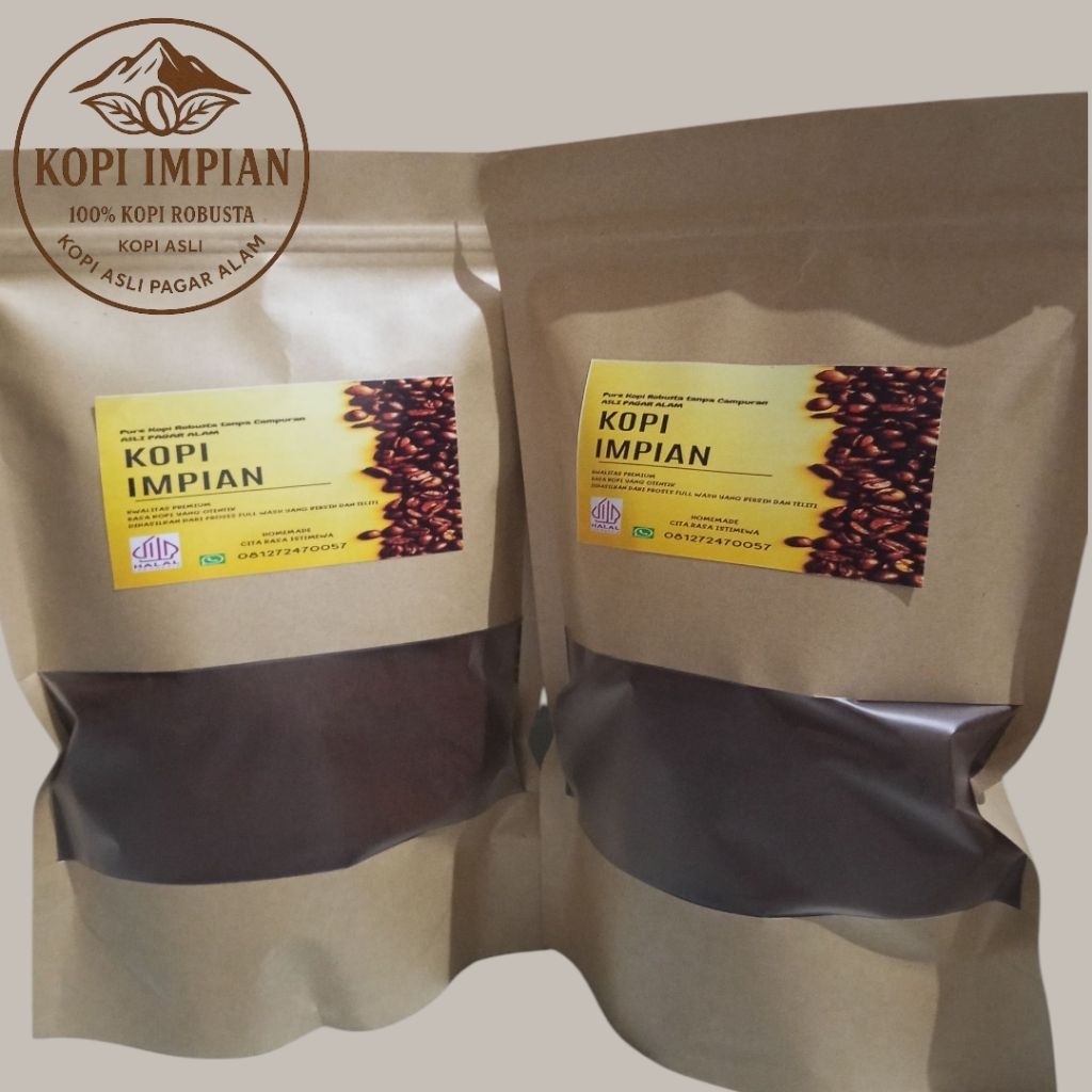 

KOPI BUBUK ASLI PAGAR ALAM GRADE 1 / KOPI BUBUK IMPIAN 500gram