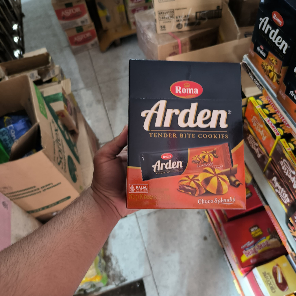 

Roma Arden Choco Splendid Biskuit / 1 bos isi 10 pcs 270G
