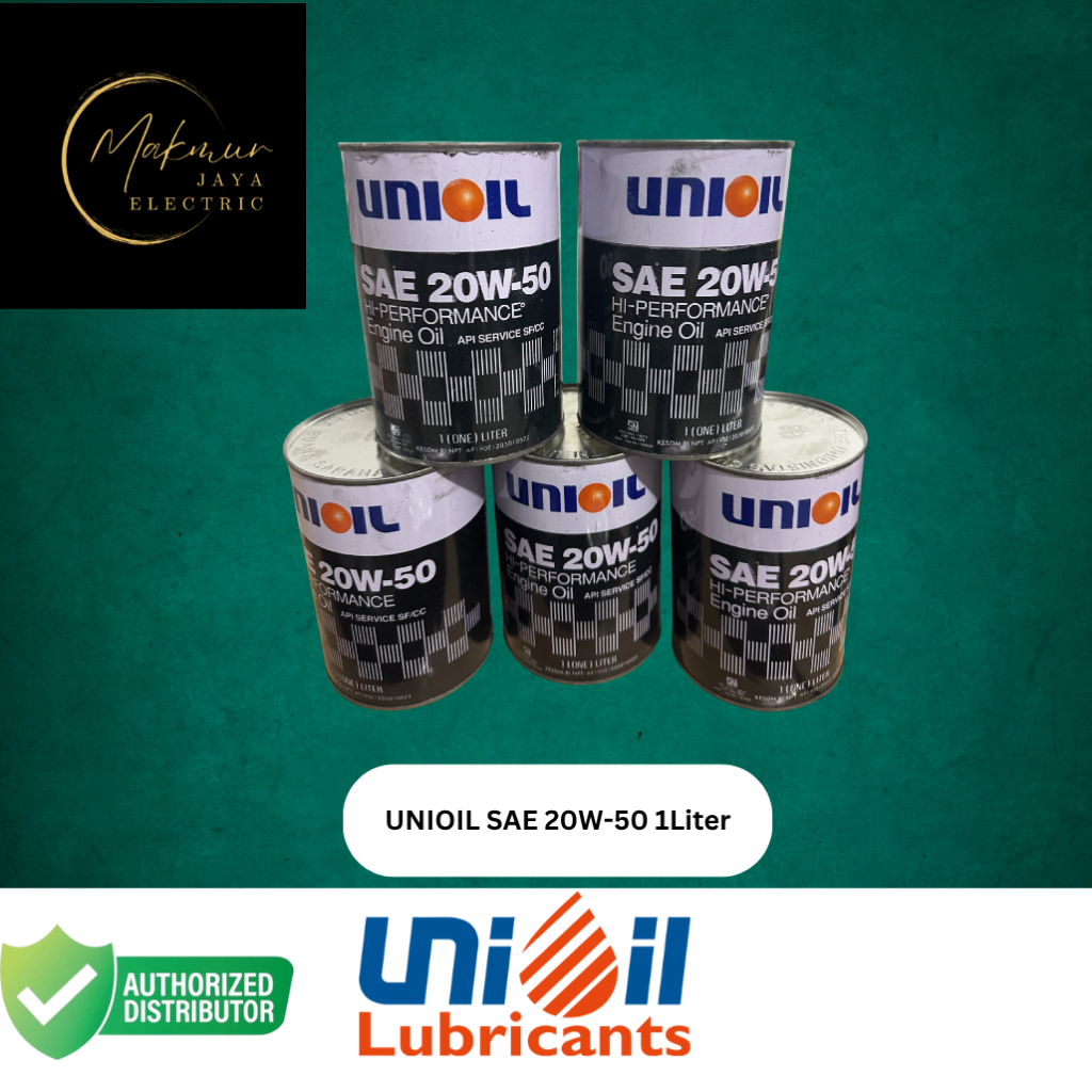 Oli Unioil Union SAE 20W-50 1 Liter – Oli Mesin Mobil & Motor 4T Original