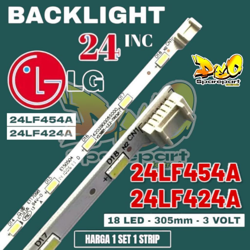 BACKLIGHT TV LED 24 INC LG 24LF454A 24LF424A