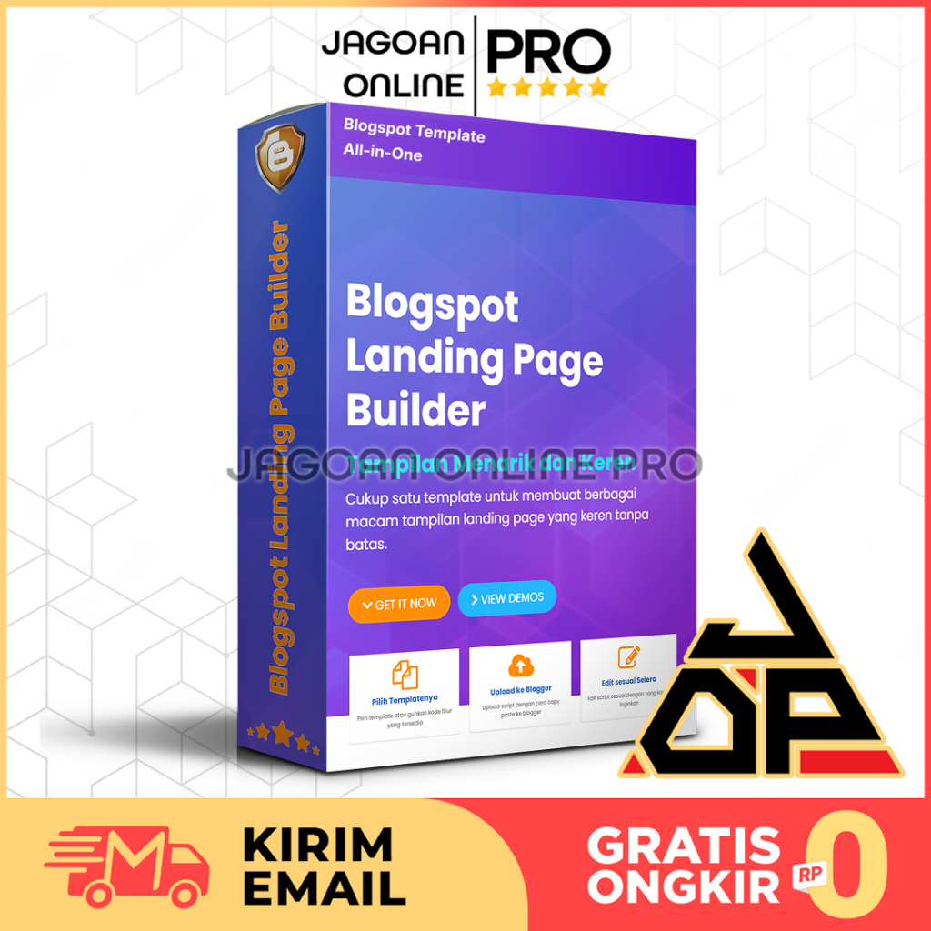 BLOGSPOT LANDING PAGE BUILDER - 1 TEMA UNTUK SEMUA JENIS LP - TEMPLATE BLOGGER