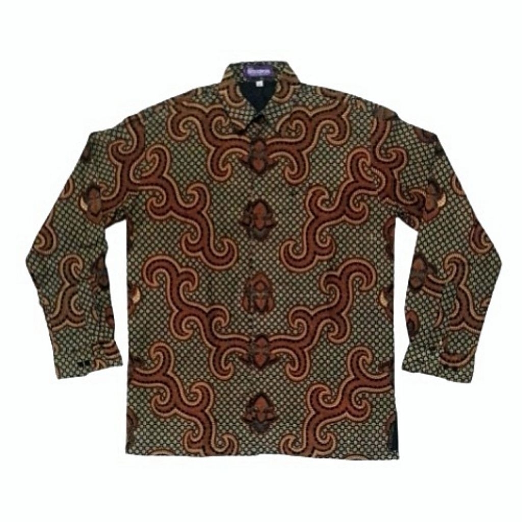 Kemeja Batik Pria Preloved Pilihan, Mewah Macho dan Keren Banget Furing Lengan Panjang Ukuran LD 57 