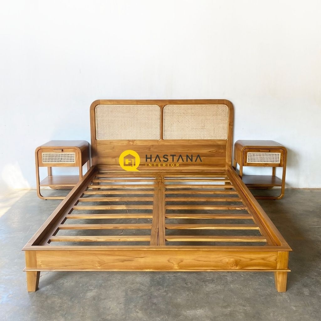 dipan minimalis kayu jati dipan rotan