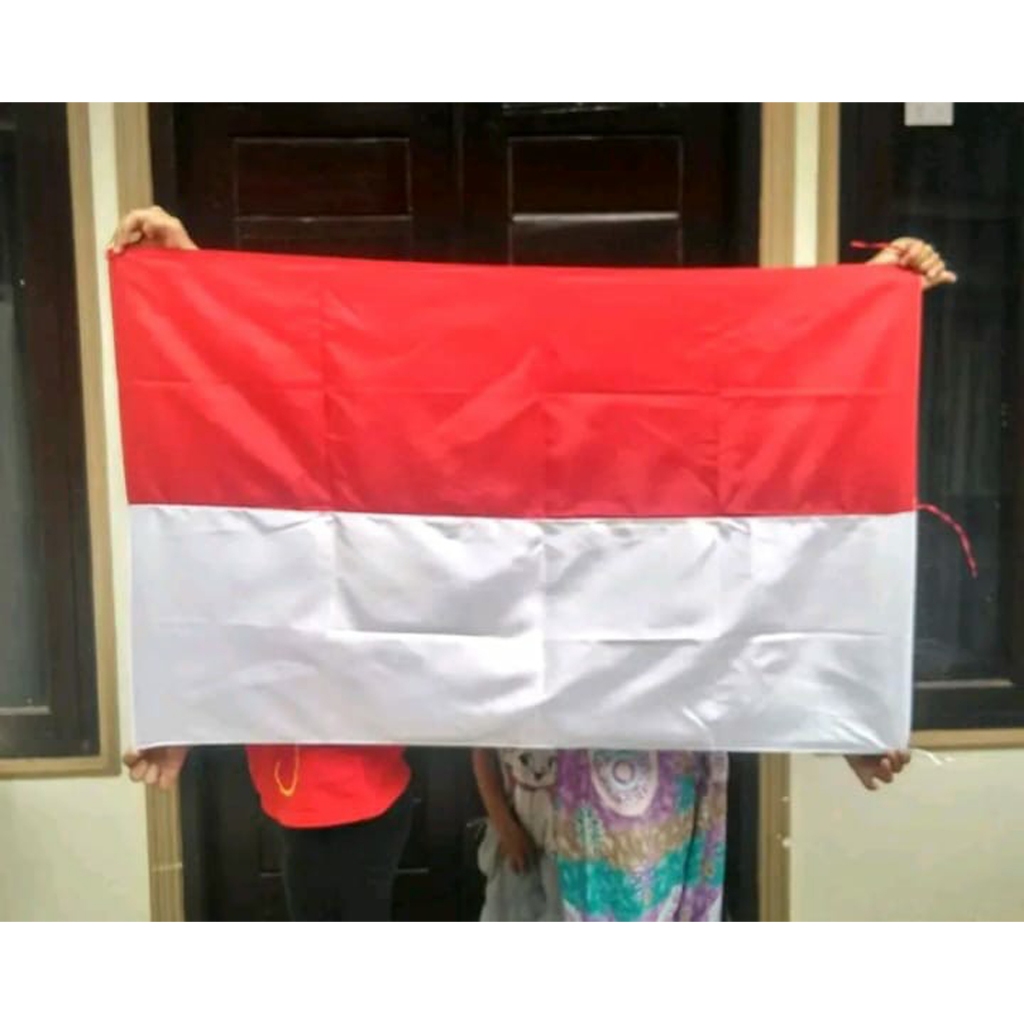 Bendera Merah Putih Indonesia Ukuran 90x60 120x80 150x100 cm – Kain Parasut Tebal Jahitan Rapi