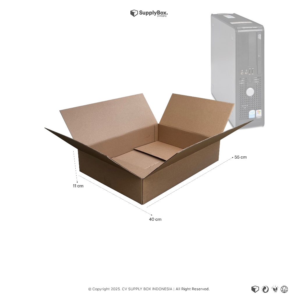 

KARDUS BOX PACKAGING 55 x 40 x 11 CM | Dus Box | Kardus Box | Custombox