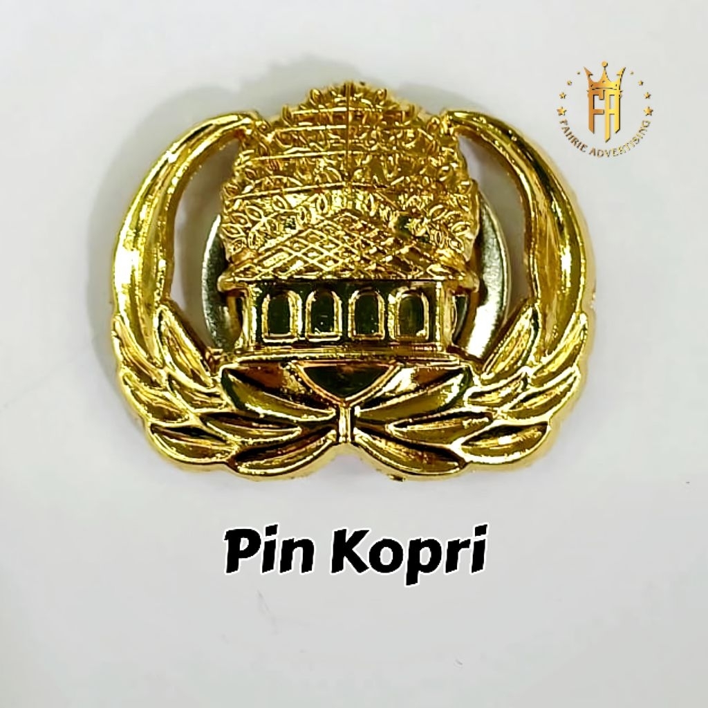 PIN Bros Lambang Korpri PNS korpri ASN Kuningan Cor 3cm Import Premium