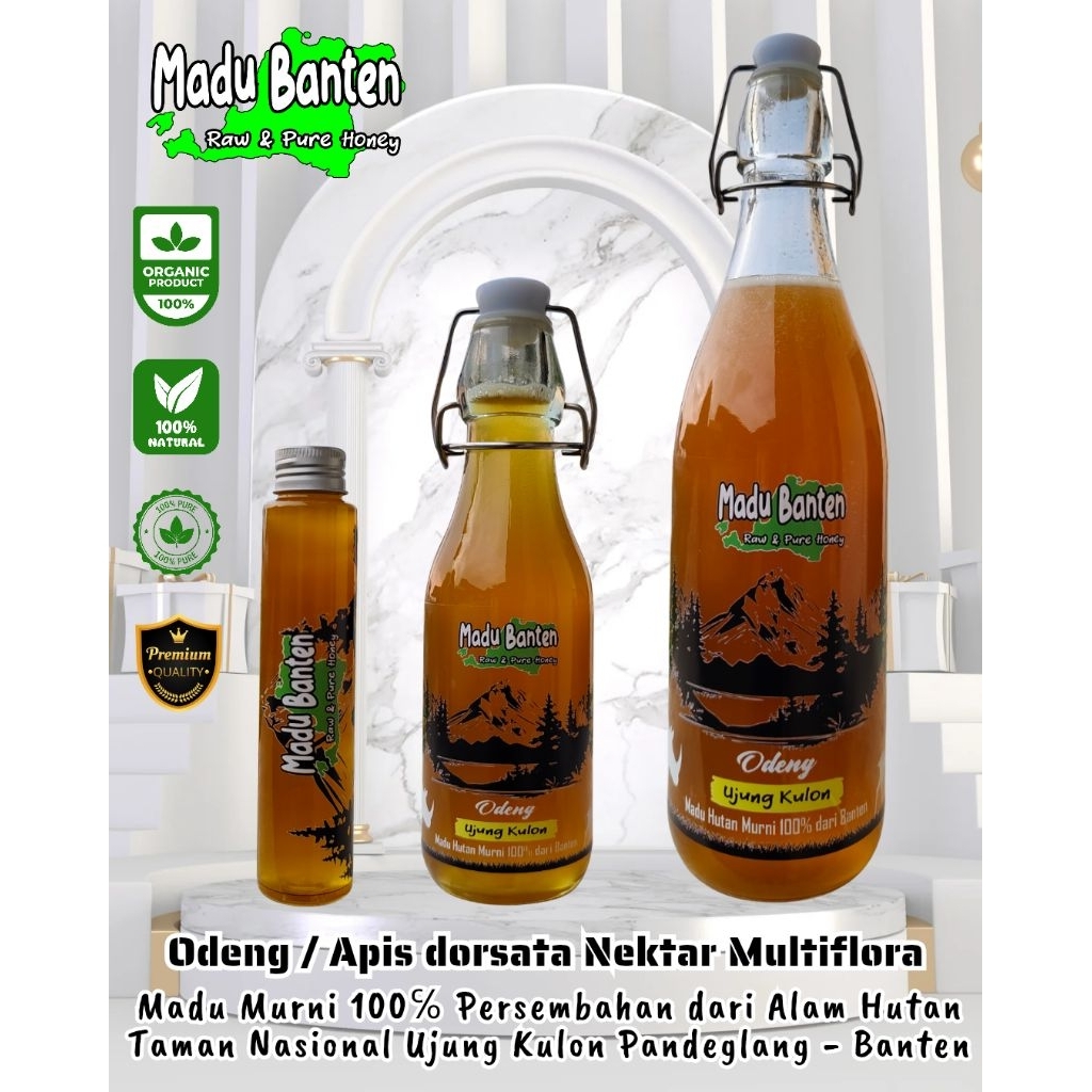 

Madu Odeng / Sialang / Apis Dorsata Ujung Kulon Nektar Multiflora RAW HONEY MURNI 100%