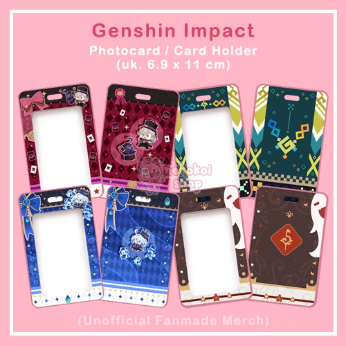 

Photocard ID Card Holder Merchandise Genshin Impact [unofficial fan merch]