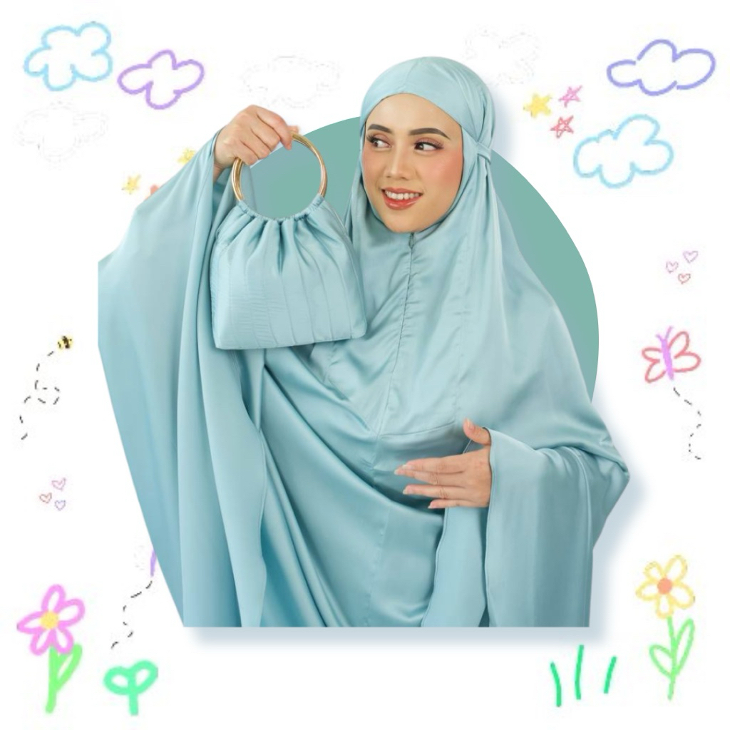 AZZURA SILK SUPER PREMIUM Mukena Dewasa Adem dan Elegan
