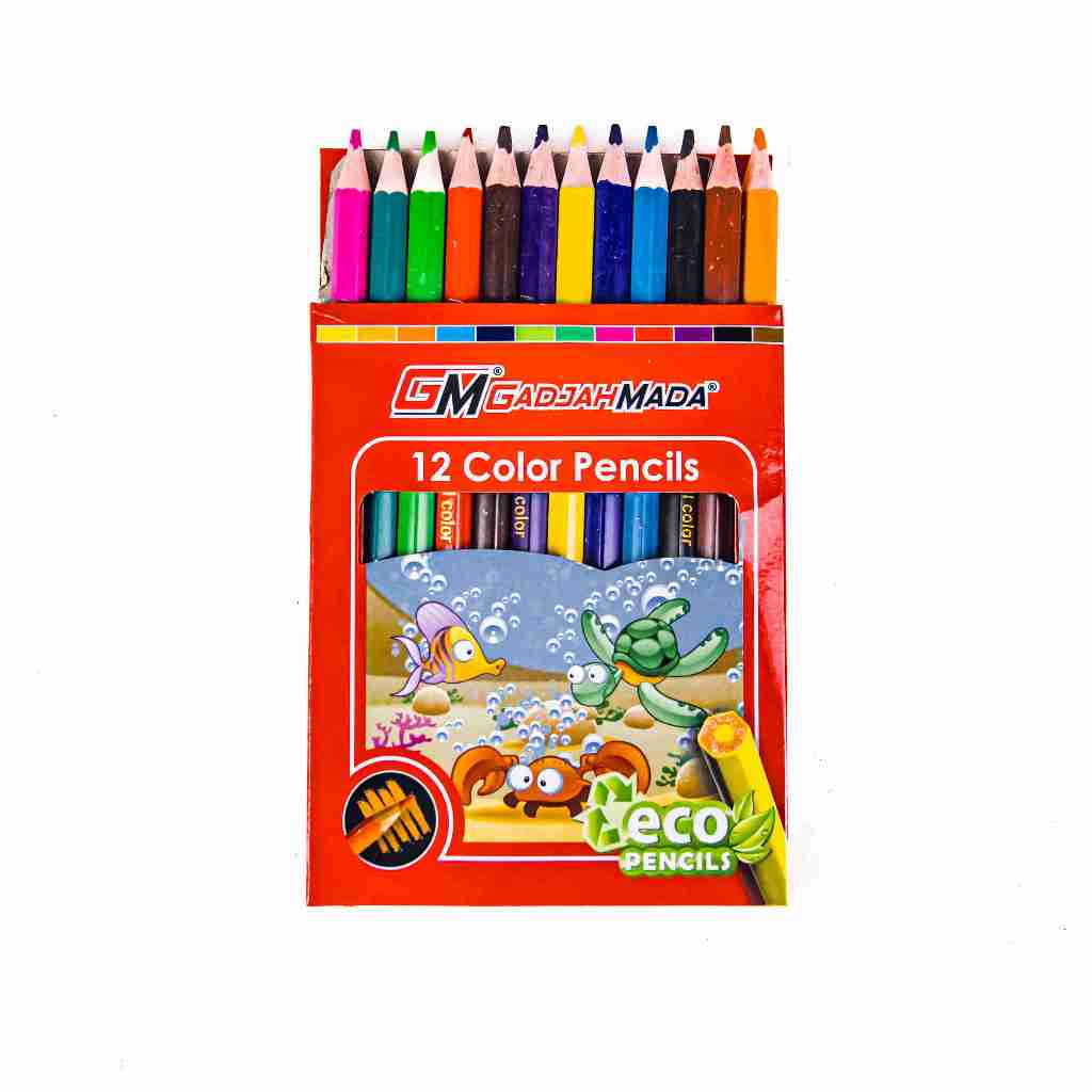 

pensil warna pendek GM1235 1 set dengan 12warna