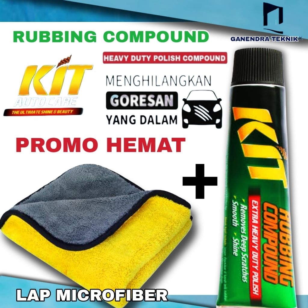 KIT RUBBING COMPOUND 60GR Penghilang Baret Mobil Motor