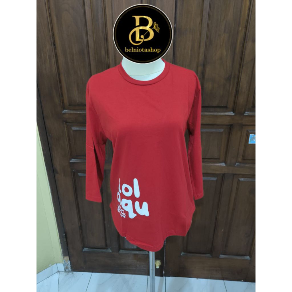 KAOS WANITA ZOLAQU ORIGINAL MERAH PUTIH