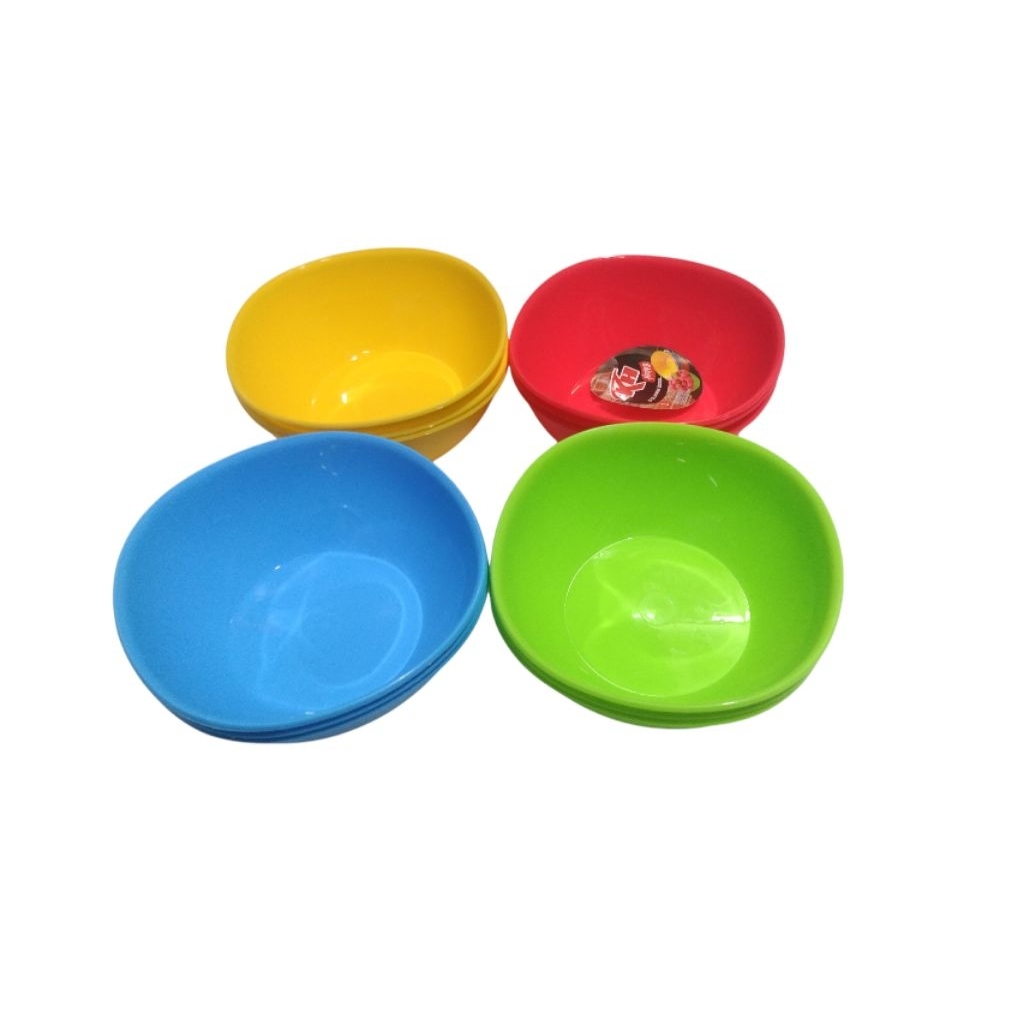 Mangkok plastik bulat/wadah sayur