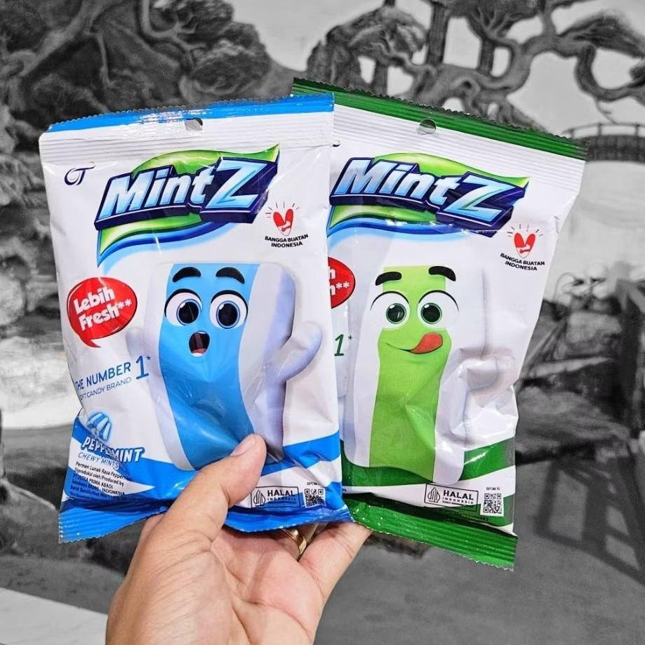 

ED 2027 - ZAK 50S - PERMEN MINTZ ISI 50 BUTIR RASA PEPPERMINT (BIRU) - DUOMINT (HIJAU) / CHEWY MINTS CANDY