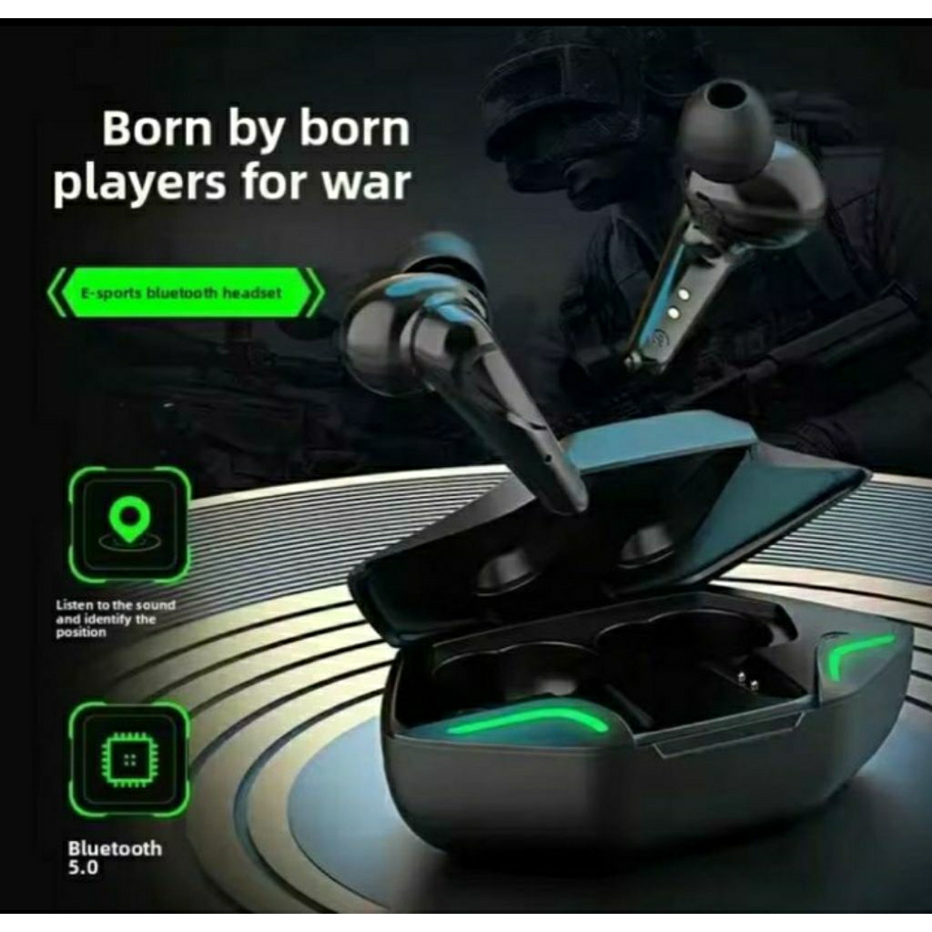 G11 TWS Headset Bluetooth Gaming Low Latency Earphone Wireless Nirkabel G-11