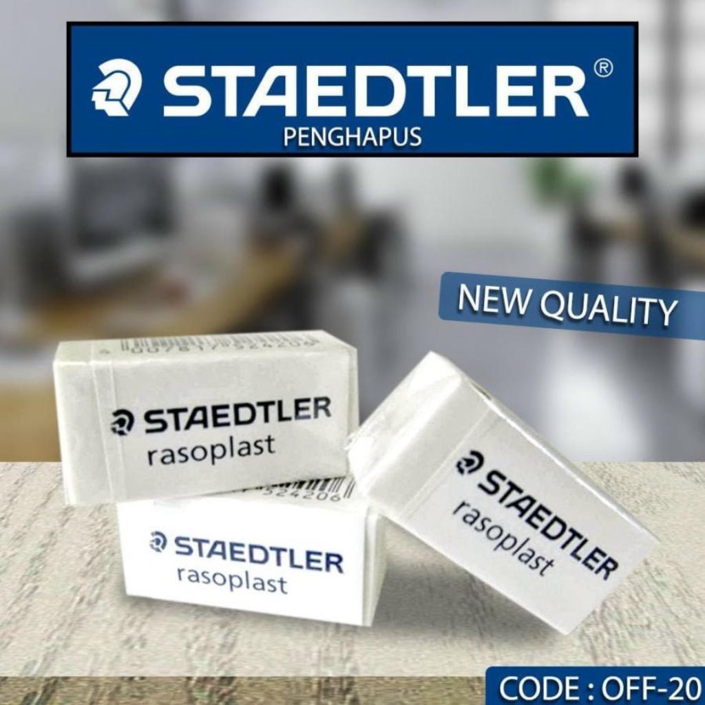 

Original Staedtler Rasoplast Eraser | Penghapus Jerman Berkualitas Tinggi