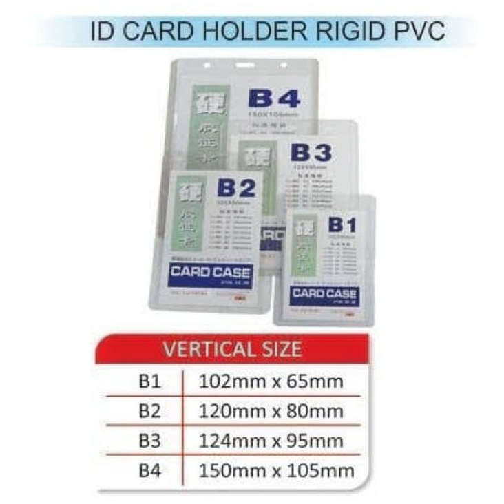 

Id Card B3 Plastik Name Tag Card Case B3 Cover Mika Tebal Bening Vertical Hard Case Potrait