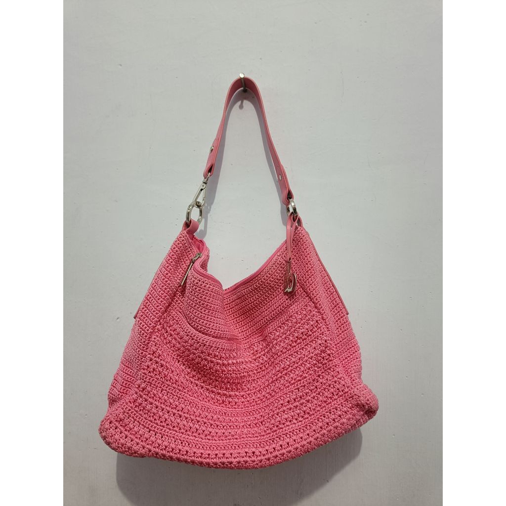 Tas Rajut Dowa Original – Preloved Fuchsia