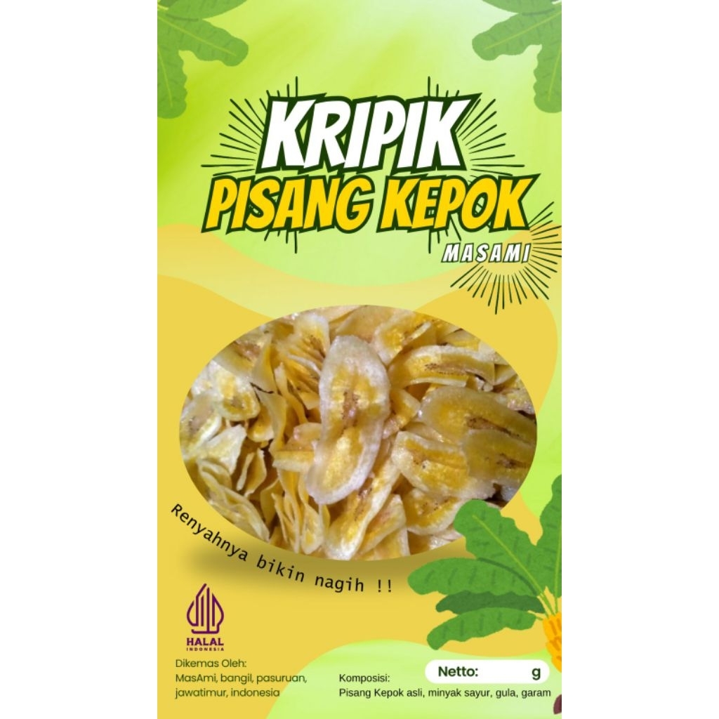 

Kripik Pisang Kepok (Ori, Manis, Asin)