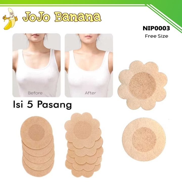 Nipple Pad Penutup Puting Pentil Isi 10 Pcs Penutup Puting Wanita bahan Kertas