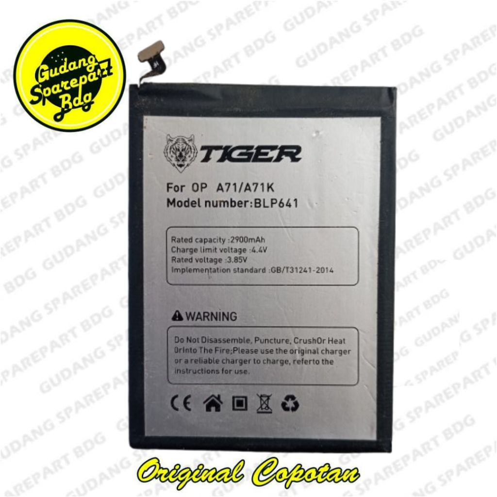 Baterai Oppo A71/A71K Original Copotan.