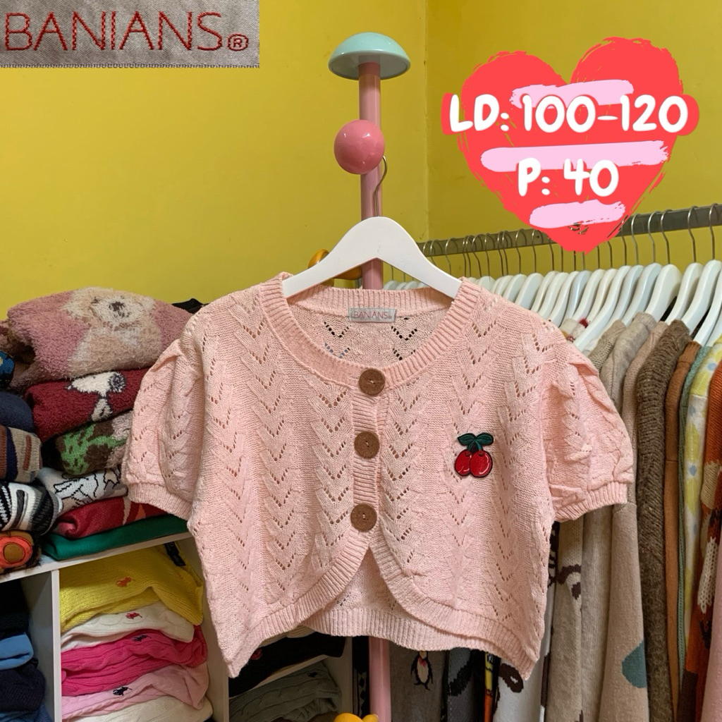 pendek rajut jaring kancing CROP part 2