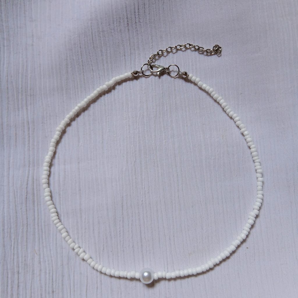 kalung manik manik || bead necklace || Pearl necklace || kalung korea/Beaded necklace