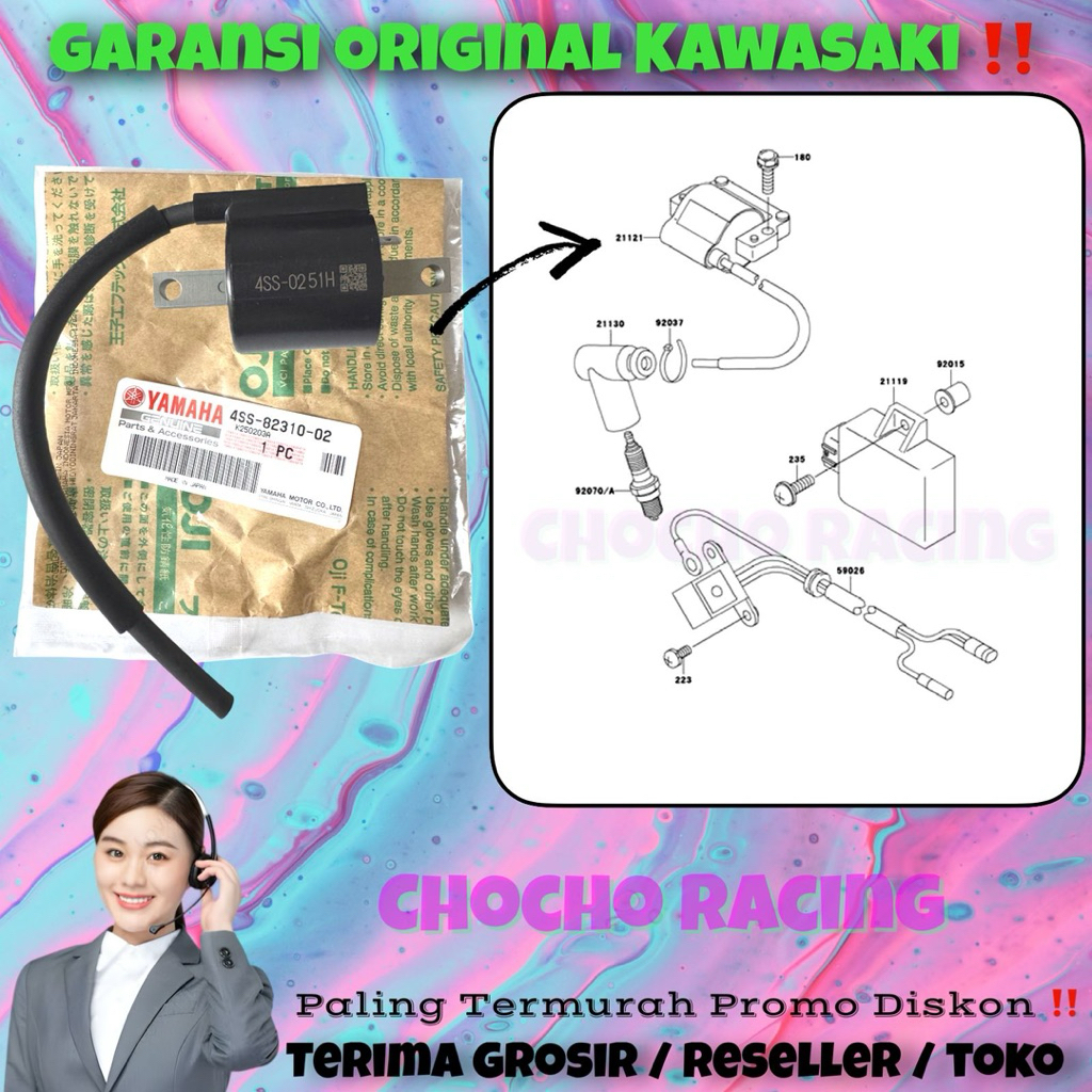 [YZ125] PROMO DISKON - KOIL RACING YZ 125 4SS ORI JAPAN PNP NINJA R SS KIS RR OLD NEW ZX CBU KR KRR 