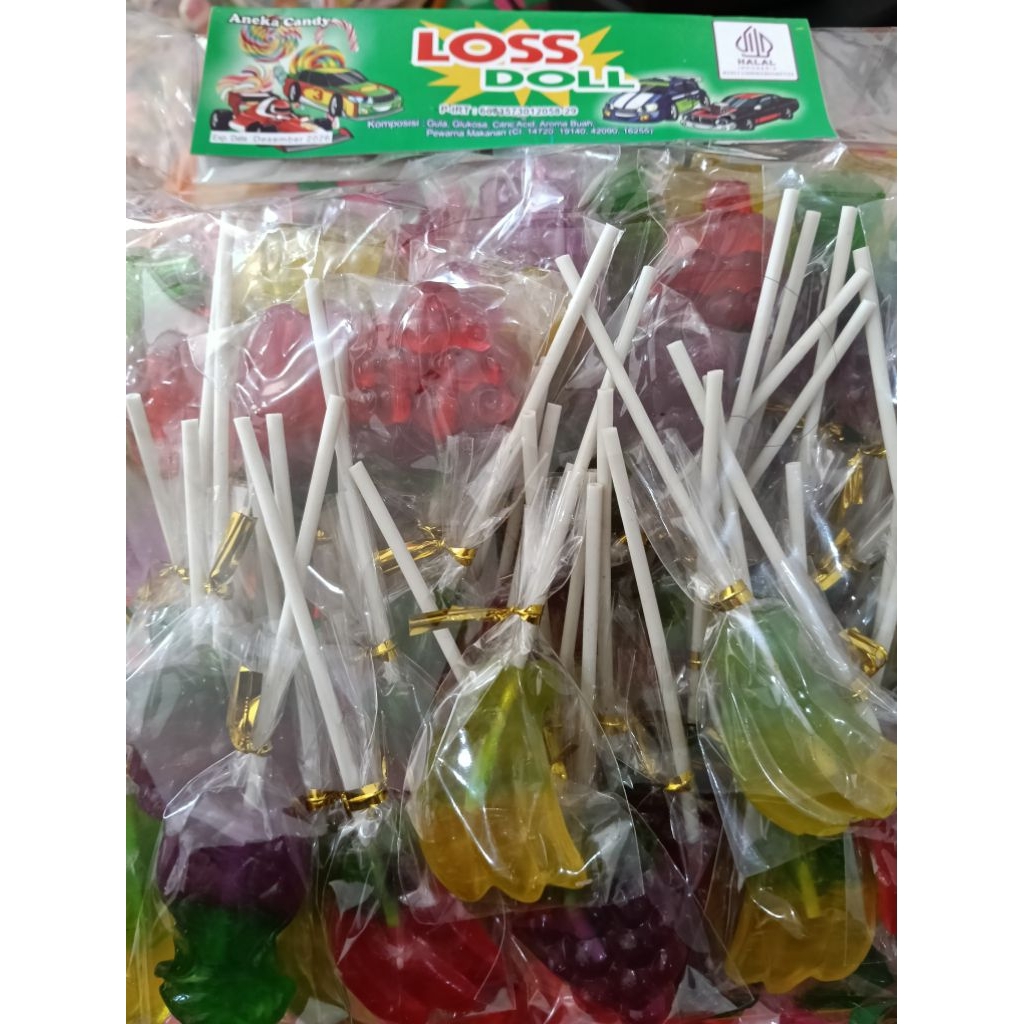 

permen berbentuk BUAH MIX ISI 100BIJI