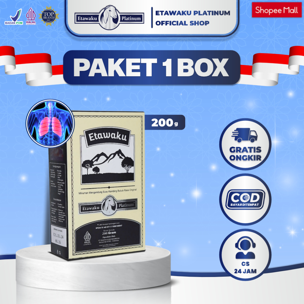 

Etawaku Platinum - Susu Kambing Etawa Murni + Krimer Bubuk yang Berkhasiat Tinggi Memiliki Kandungan Protein dan Vitamin Kompleks yang lengkap dan Rendah Lemak