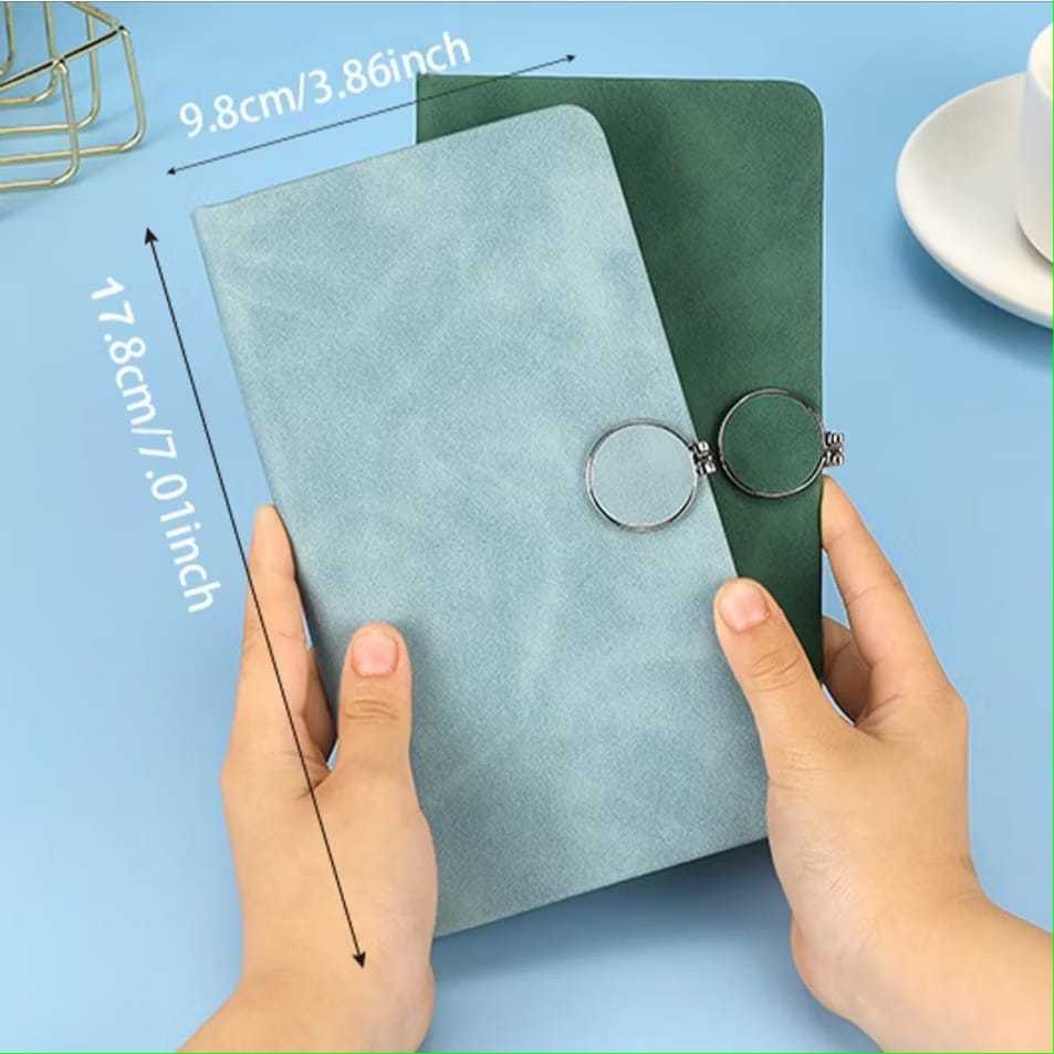 

BUKU - Notebook Aesthetic Warna Tosca, Biru Muda & Hijau Gelap – Buku Catatan Jurnal Vintage Hardcover kantor, diary