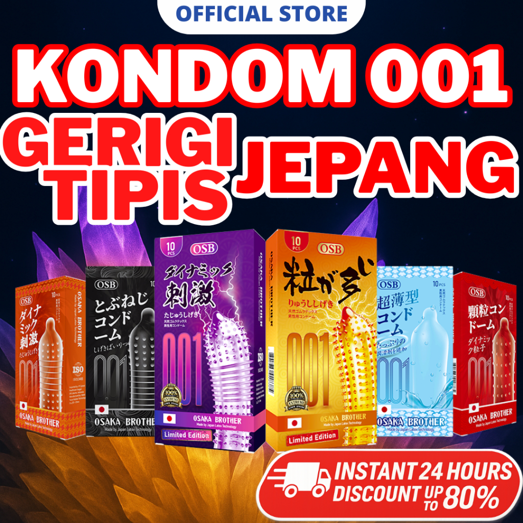 Kondom 001 Bergerigi Super Tipis Original - Varian Lengkap 1-10 Pcs