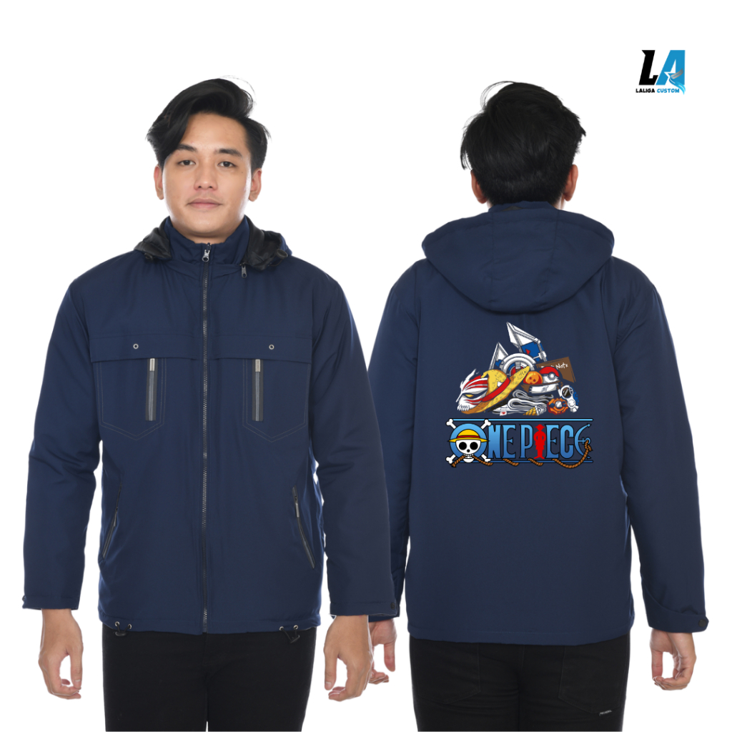Jaket Parasut Windbreaker Jaket Custom Desain Bebas Jaket One Piece Sablon DTF