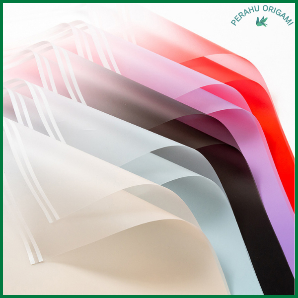 

Kertas buket cellophane gradient Flower Wrapping Paper Florist Gradien Color List Cellophane KB6044