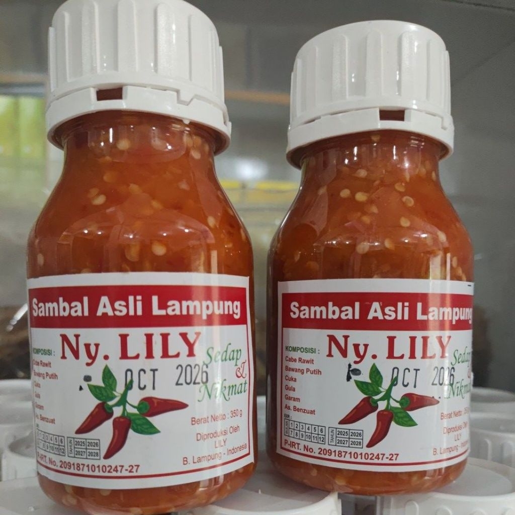 

TERMURAH NY LILY SAMBAL SAMBEL BAWANG PUTIH LAMPUNG NY LILY 100% ASLI LAMPUNG EXP 1TAHUN