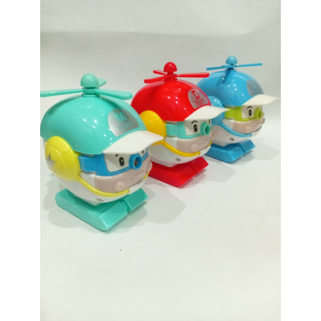 

Serutan Meja Putar Motif Robocar Poli 8806 dengan Desain Unik Warna Hijau Merah dan Biru untuk Penggunaan Unik