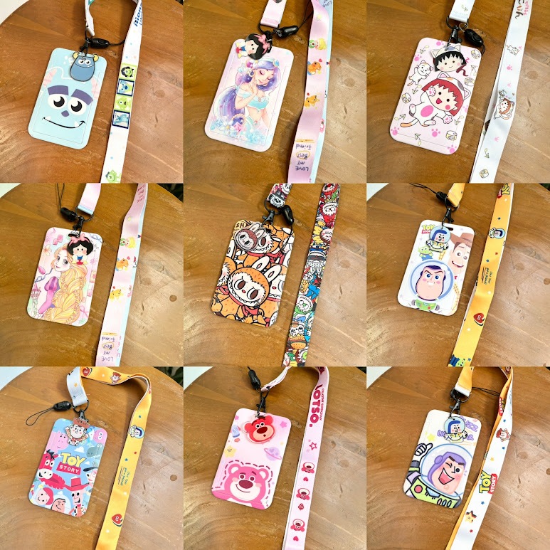 

ID Card Tali Karakter Kartun Sulley Toy Story Stitch One Piece Cinnamoroll Kuromi Lotso Mickey Minnie Pochacho Alien Lucu Unik Gift Hadiah