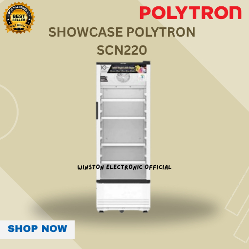 POLYTRON Showcase 230 Liter SCN220/SCN-220/SCN 220/SCN220/100% ORIGINAL POLYTRON/BERGARANSI RESMI