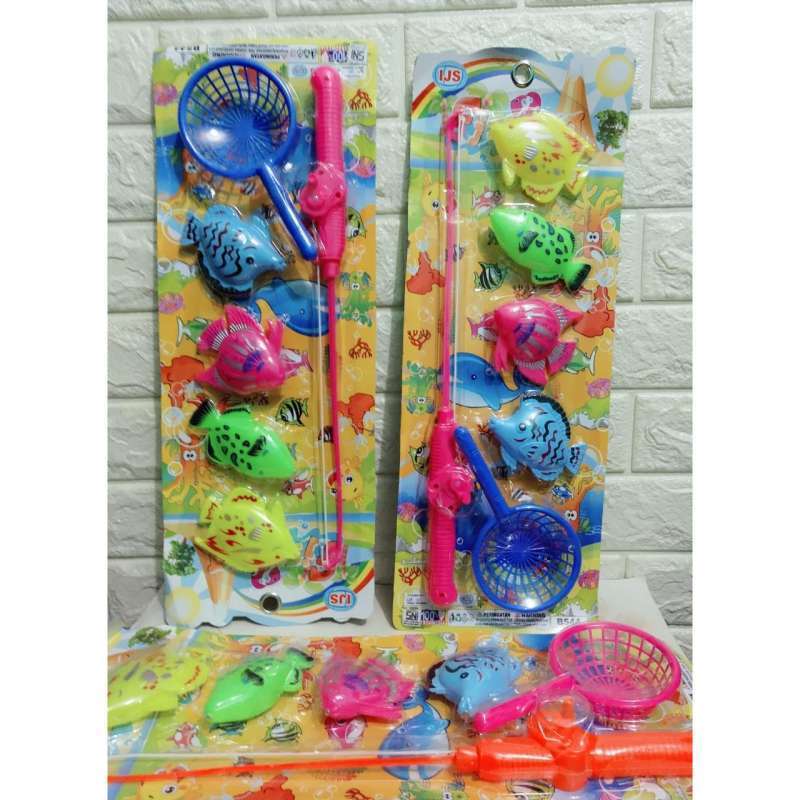 Mainan Pancing Ikan Magnet/Mainan Pancing Set Fishing B 544 | Mainan Anak Pancing Ikan Set Lengkap M