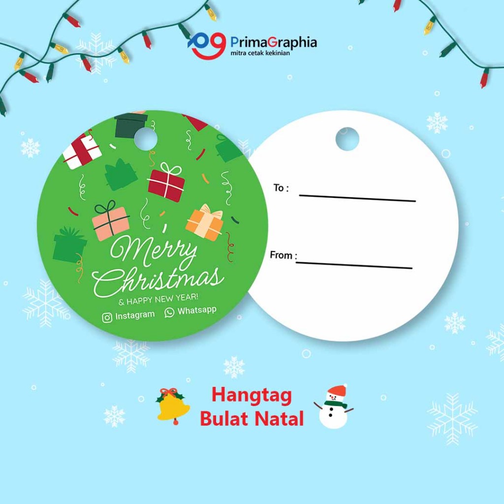 

Cetak Hang Tag Natal Bulat 2 Sisi Custom Desain Template