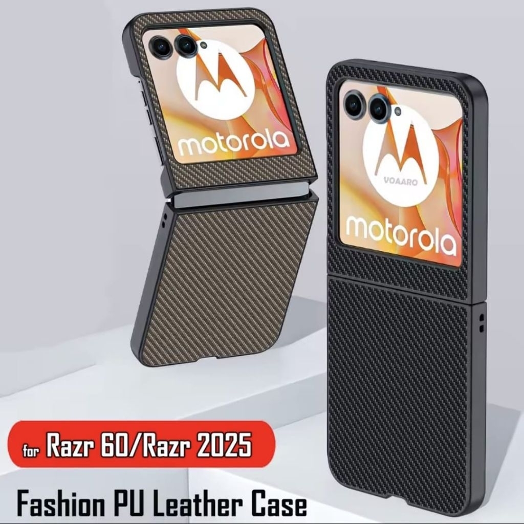 Leather Hardcover Carbon Fiber Anti Crash MOTOROLA RAZR 40 Ultra / 50 / 50 Ultra / 60 / 60 Ultra PRE