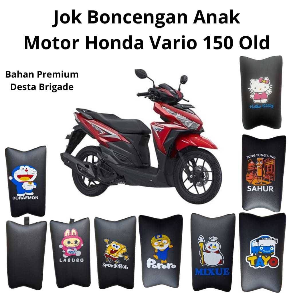 Jok Anak Motor Vario 150 Old – Rangka Kuat, Sablon Premium, Tahan Lama, Bisa COD