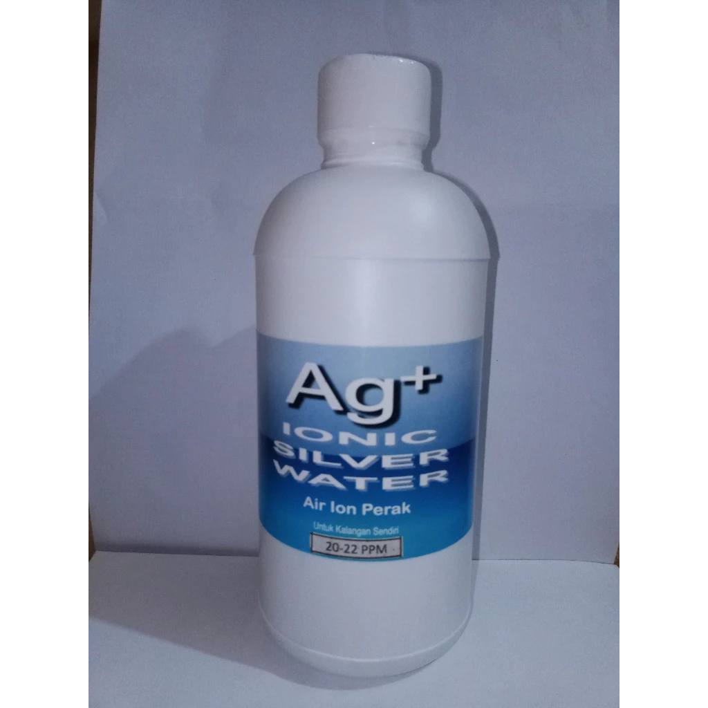 Ionic Silver Water (Ag+) Air Ion Perak 20-22 ppm - Kemasan Refill isi 500 ml