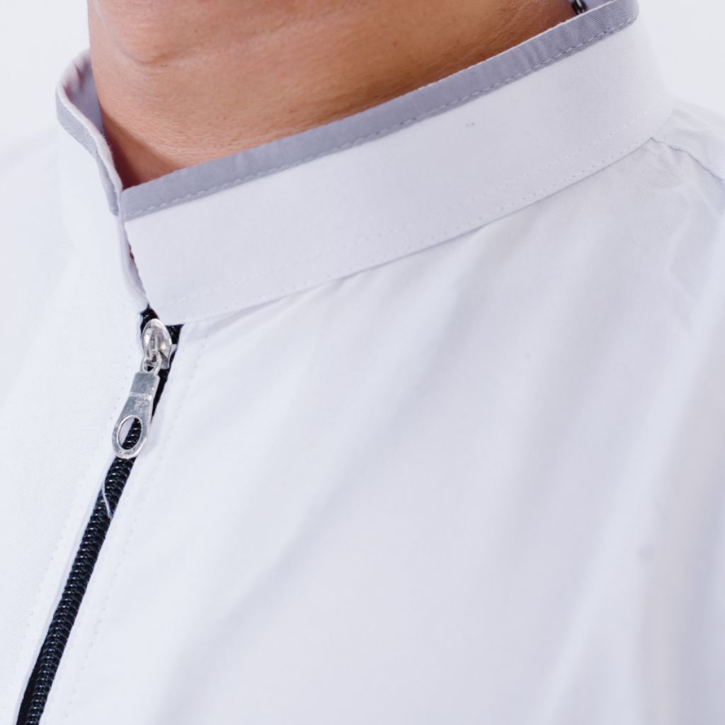 Jubah Pria Arab Dewasa Gamis Laki-laki Polos Resleting Jubah Gamis Bahan Katun Premium