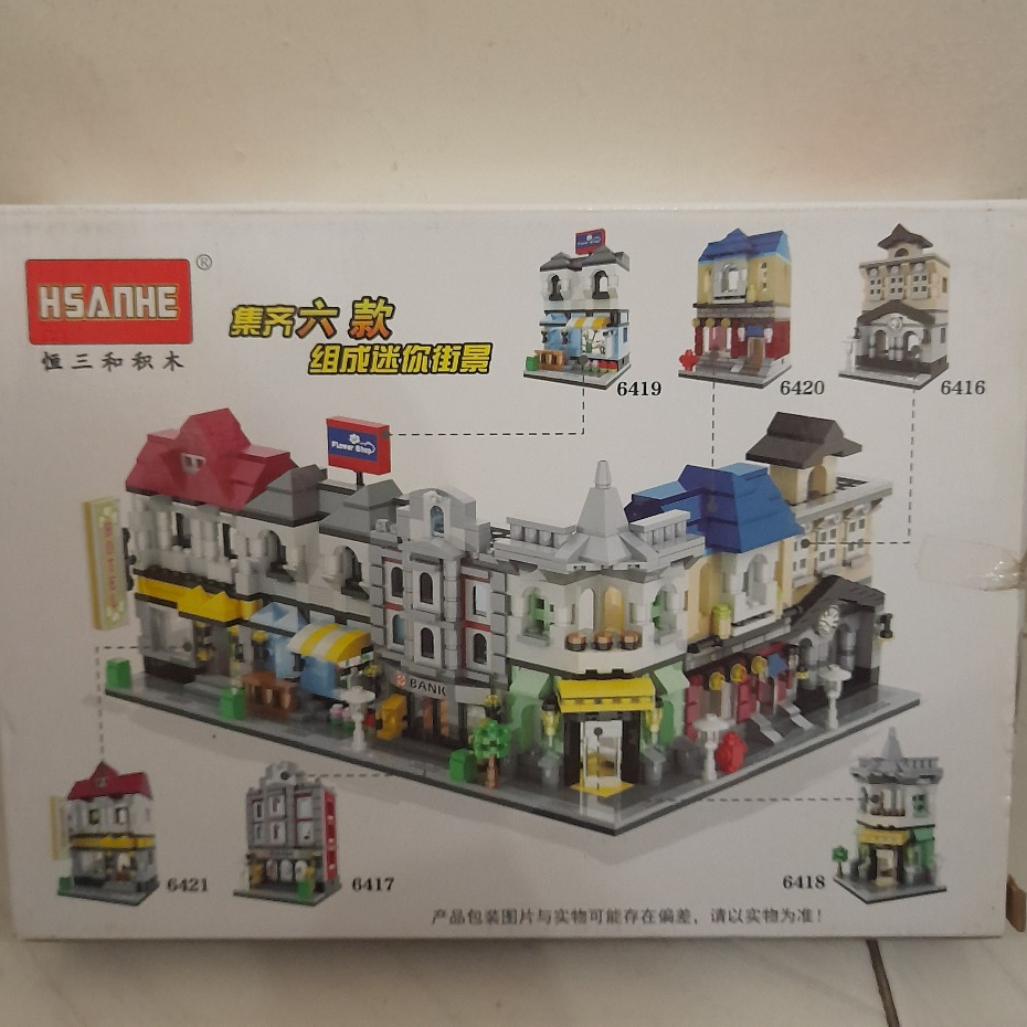 K10-Mini Street Lego / Mini Street LEGO – Bangunan Kota Mini Modular Building Block / Mainan Brick B