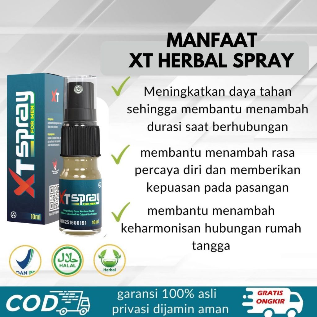 XTSPRAY-minyak pijat spray pria membantu tahan lebih lama BPOM
