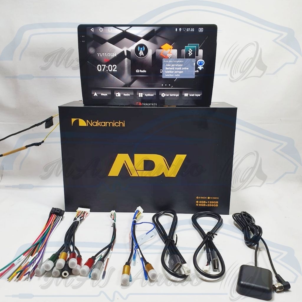 Head Unit Android Nakamichi ADV MKII RAM 6/256GB